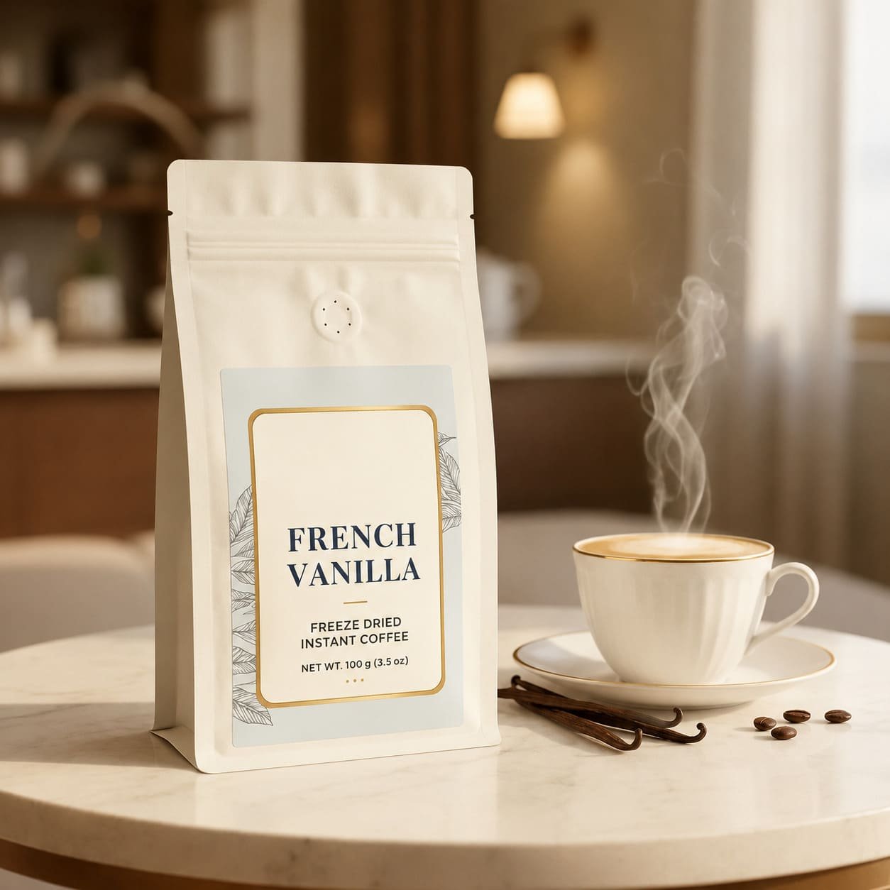 French Vanilla Mushroom Coffee