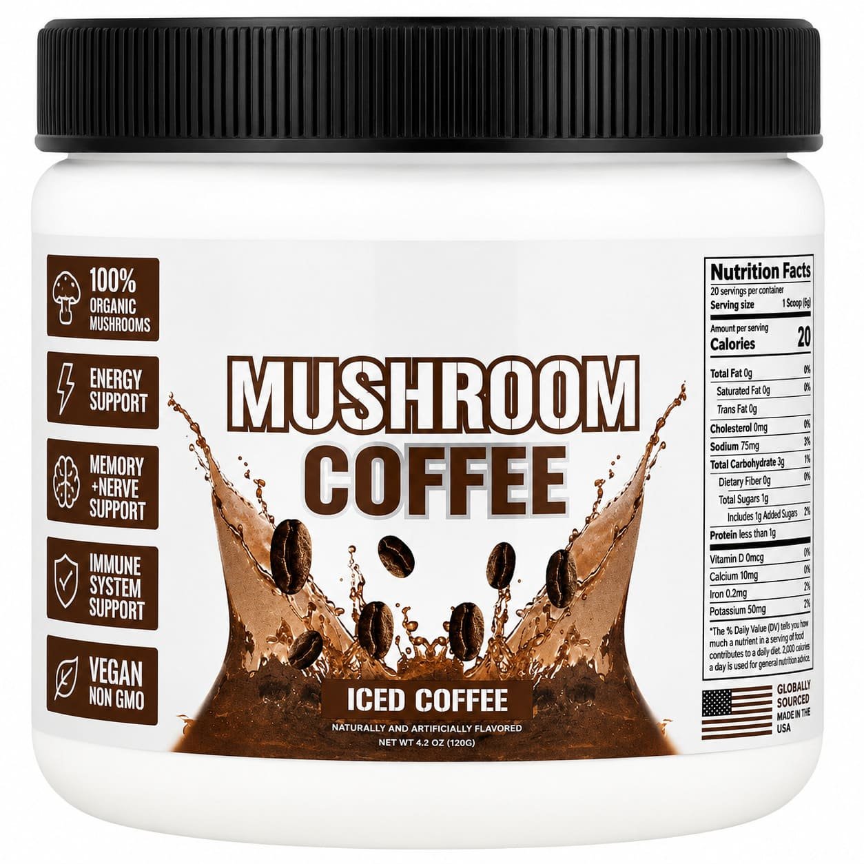 Organic Mushroom Macchiato